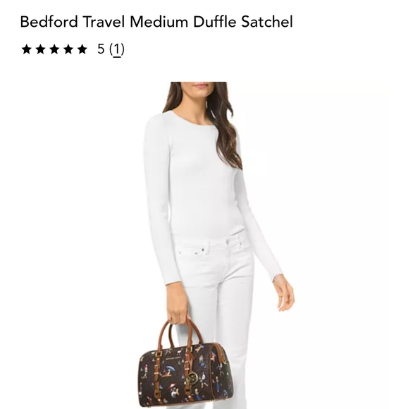 Michael Kors Bedford Travel Medium Duffel Satchel - Picture 8 of 9